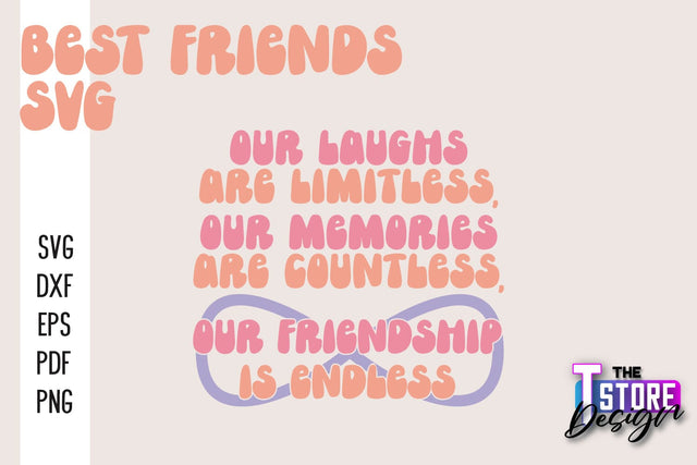 Best Friends SVG | Funny Quotes SVG | Friendship SVG | Besties Design v.2 SVG The T Store Design 
