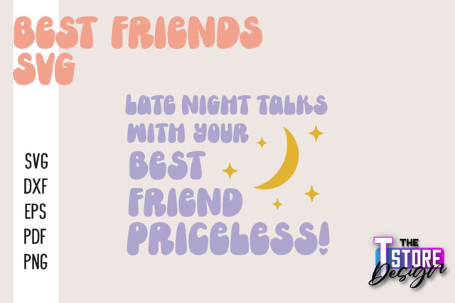 Best Friends SVG | Funny Quotes SVG | Friendship SVG | Besties Design v.2 SVG The T Store Design 