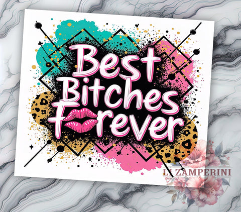 Best Friends Tumbler, Funny Bitches Design, Sarcastic Friendship Tumbler, 20oz Tumbler, Sublimation PNG, Besties Gift, Humorous Drinkware Sublimation Li Zamperini 