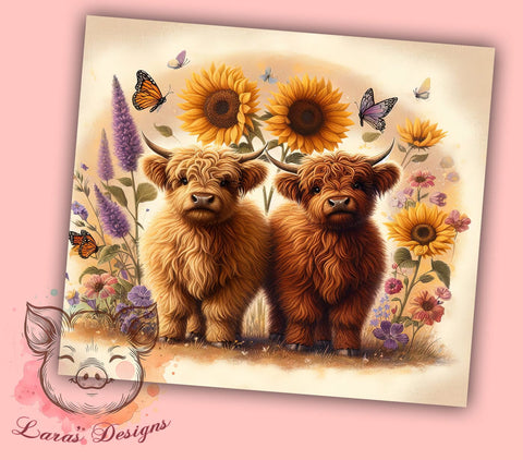 Best Friends Tumbler, Highland Cow PNG, Affirmation Quote Design, Friendship Gift, Cute Tumbler, Besties Forever Sublimation, Positive Vibes Drinkware Sublimation Lara' s Designs 