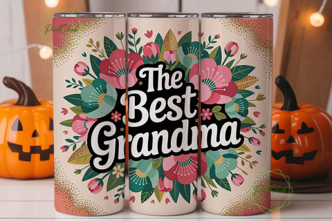 Best Grandma 20oz Tumbler Wrap Sublimation PixelChick 
