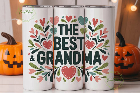 Best Grandma Tumbler Wrap Sublimation PixelChick 