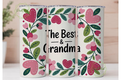 Best Grandma Tumbler Wrap Sublimation PixelChick 