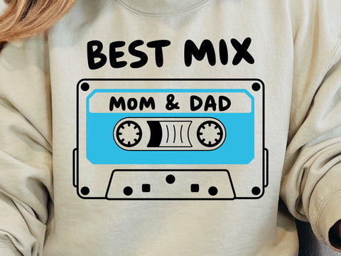 Best Mix Mom and Dad Svg, Baby Svg, Bodysuit Design, Funny Baby outfit, Svg For Cricut, Baby Svg Shirts, Baby Sayings Svg SVG DesignDestine 