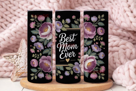 Best Mom Ever 20oz Tumbler Wrap Sublimation DesignSVG 