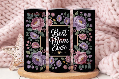 Best Mom Ever 20oz Tumbler Wrap Sublimation DesignSVG 