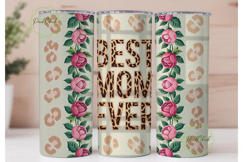 Best Mom Ever 20oz Tumbler Wrap Sublimation PixelChick 