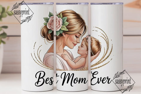 Best Mom Ever 20oz Tumbler Wrap Sublimation sassyprint 