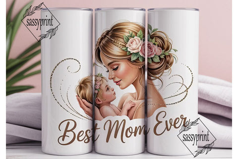 Best Mom Ever 20oz Tumbler Wrap Sublimation sassyprint 
