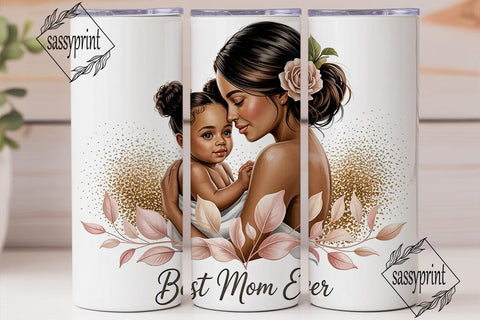 Best Mom Ever 20oz Tumbler Wrap Sublimation sassyprint 