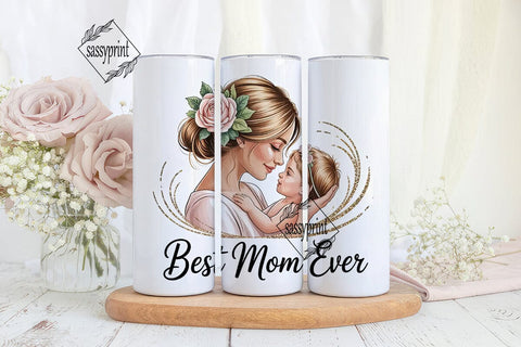 Best Mom Ever 20oz Tumbler Wrap Sublimation sassyprint 