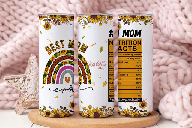 Best Mom Ever Gifts For Mom From Daughter Mothers Day, Birthday Tumbler Cup with Lid, Double Wall Vacuum Thermos Insulated Travel Coffee Mug Sublimation DesignSVG 