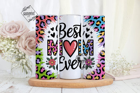 Best MOM Ever Leopard Print 20oz Tumbler Sublimation sassyprint 