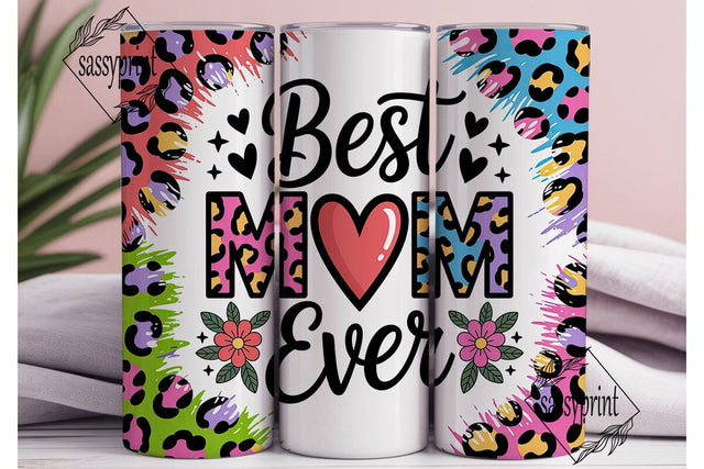 Best MOM Ever Leopard Print 20oz Tumbler Sublimation sassyprint 