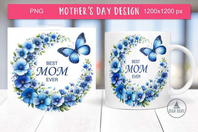 Best mom ever mug | Mothers day sublimation mug Sublimation Olga Boat Design 