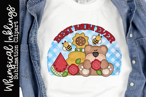Best Mom Ever Sublimation Clipart set Sublimation Whimsical Inklings 