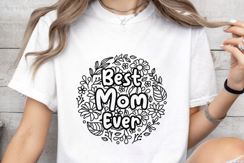 Best Mom Ever Svg, Floral Mama Svg, Mother's Day Svg, Mama Svg SVG Artinrhythm shop 