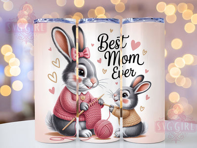Best Mom Floral Bunny Tumbler, Cute Bunny Tumbler, Mother’s Day Wrap, Whimsical Bunny Wrap, Floral Bunny Wrap, Sublimation Design, Trendy Gift Idea Sublimation SvggirlplusArt 