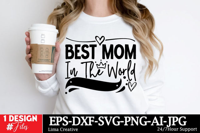 Best Mom In The World SVG Cut File SVG Insomnia Std 