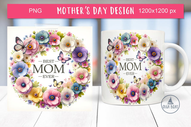 Best mom png | Mothers day sublimation mug Sublimation Olga Boat Design 