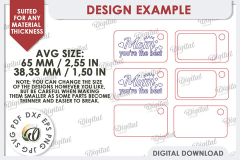 Best Mom SVG. Best Mum SVG. Family Keychain Laser Cut SVG Evgenyia Guschina 