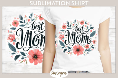 Best Mom v3 T-shirt Sublimation Sublimation Sintegra 