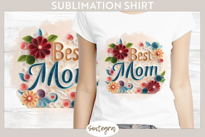 Best Mom v5 T-shirt Sublimation Sublimation Sintegra 