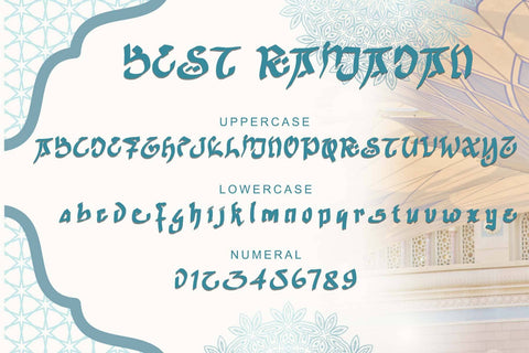 Best Ramadan Font Prasetya Letter 