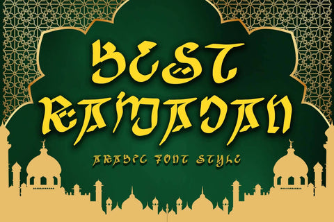 Best Ramadan Font Prasetya Letter 