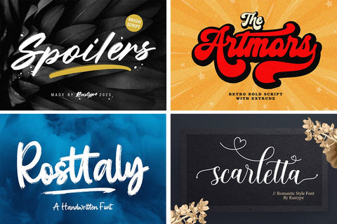 BEST SELLER FONT BUNDLE Font Rastype 