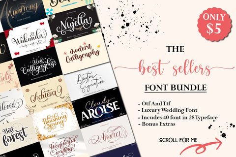 Best Seller Font Bundle Font Studio Rhd Store 