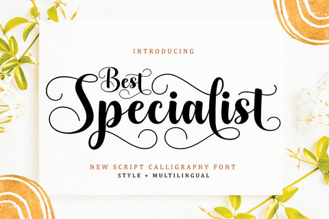 Best Specialist Script Font Font BungStudio 