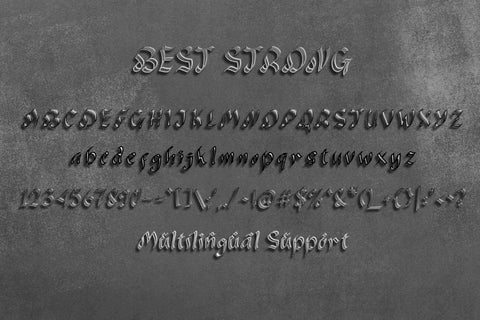 Best Strong Font Prasetya Letter 