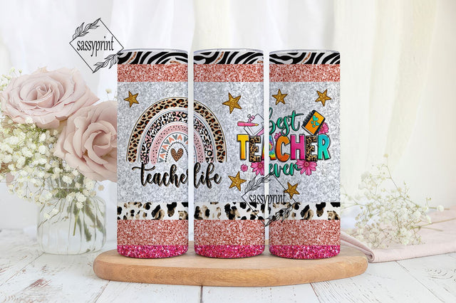 Best Teacher ever 20 oz skinny tumbler png sublimation design download, tumbler wrap png, 20 oz tumbler designs, tumbler png download Sublimation sassyprint 
