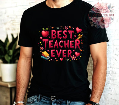 Best Teacher PNG, Teacher's Day Art, Digital Download, Sublimation Design, Teacher Appreciation Gift, Classroom Decor, Educational Graphics, Cute Teacher Printables Sublimation Li Zamperini 