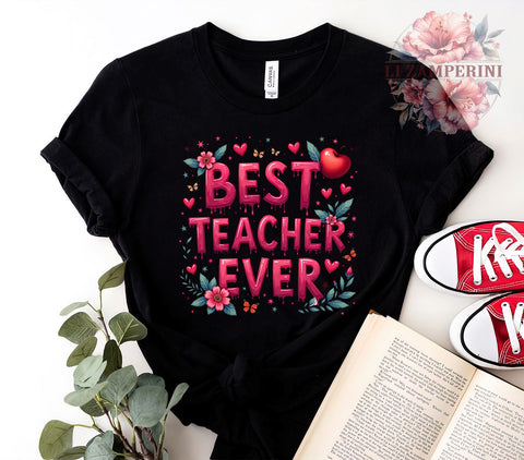 Best Teacher PNG, Teacher's Day Art, Digital Download, Sublimation Design, Teacher Appreciation Gift, Classroom Decor, Educational Graphics, Cute Teacher Printables Sublimation Li Zamperini 