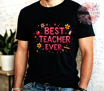 Best Teacher PNG, Teacher's Day Art, Digital Download, Sublimation Design, Teacher Appreciation Gift, Classroom Decor, Educational Graphics, Cute Teacher Printables Sublimation Li Zamperini 