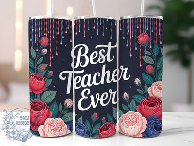 Best Teacher Quote 20oz Tumbler, Appreciation Wrap, Sublimation Gift, Educator Mug, 20oz Tumbler Design, Best Teacher Quote, Classroom Theme Sublimation ToriDesigns 