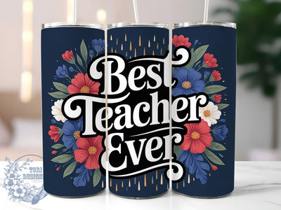 Best Teacher Quote 20oz Tumbler, Appreciation Wrap, Sublimation Gift, Educator Mug, 20oz Tumbler Design, Best Teacher Quote, Classroom Theme Sublimation ToriDesigns 