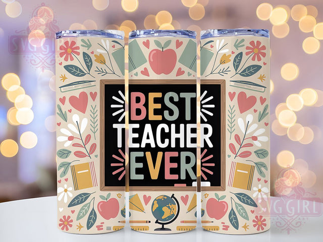 Best Teacher Thank You Tumbler, Top Educator Present, Teaching Excellence Award, Classroom Hero Gift, Education Recognition, Teacher Thank You Gift, Best Teaching Gift Sublimation SvggirlplusArt 