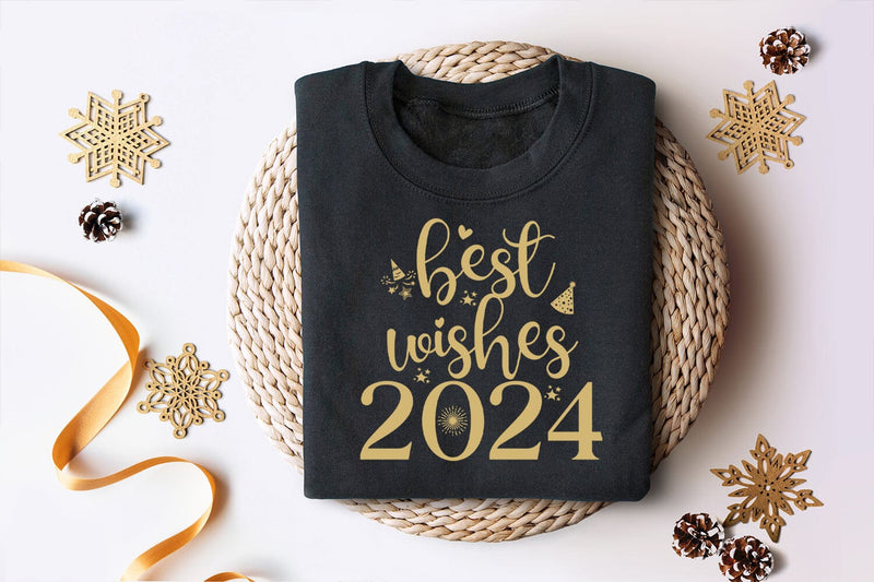 Best Wishes 2024 I New Year 2024 SVG PNG I Cut Files 2024 So Fontsy