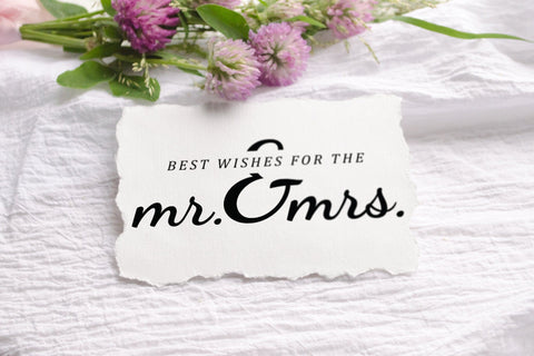 Best Wishes for the Mr. and Mrs - Wedding SVG File SVG CraftLabSVG 