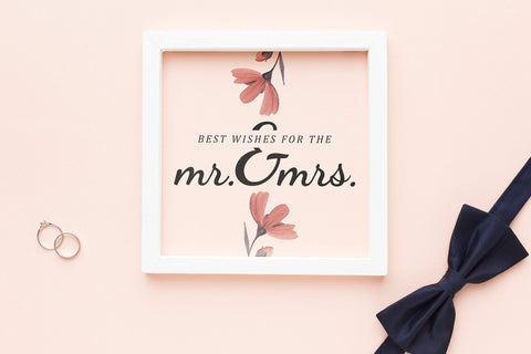 Best Wishes for the Mr. and Mrs - Wedding SVG File SVG CraftLabSVG 