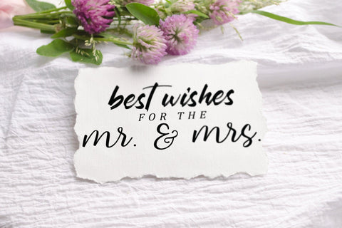 Best Wishes for the Mr. and Mrs - Wedding SVG SVG CraftLabSVG 