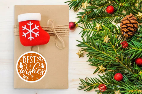 Best wishes Sticker Design Sublimation Regulrcrative 