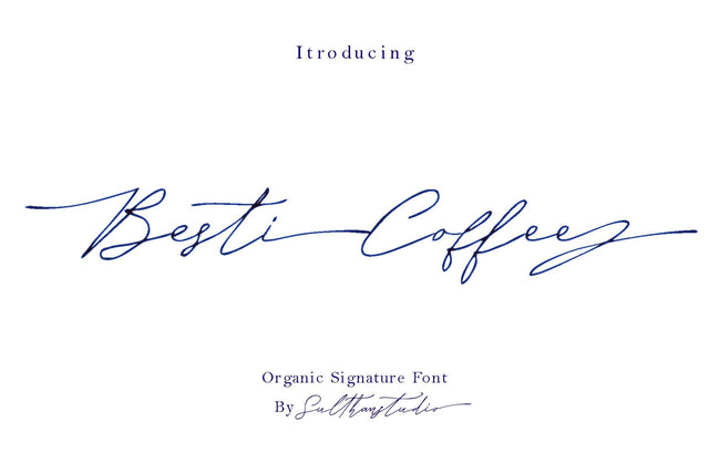 Besti coffee Font Sulthan studio 
