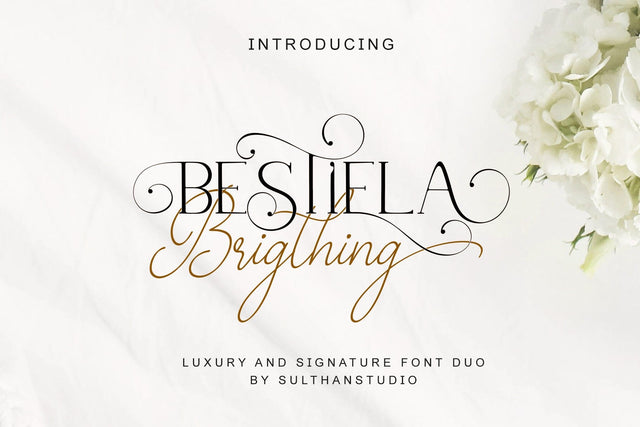 Bestiela brigthing Font Sulthan studio 
