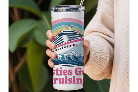 Besties Cruise Tumbler Wrap Sublimation DesignSVG 