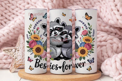 Besties Forever 20oz Tumbler Wrap Sublimation DesignSVG 