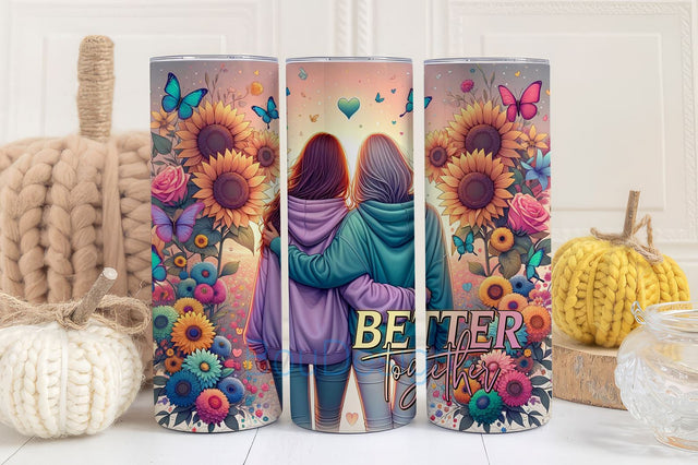 Besties Forever Tumbler Wrap png, Besties Forever 20 oz Skinny Sublimation Design, Best Friends Tumbler PNG Sublimation BouDesign 